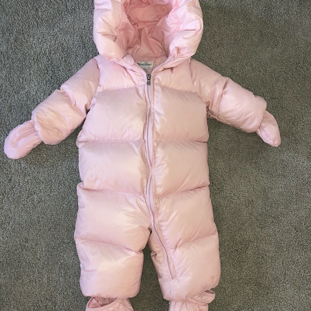 Down snowsuit